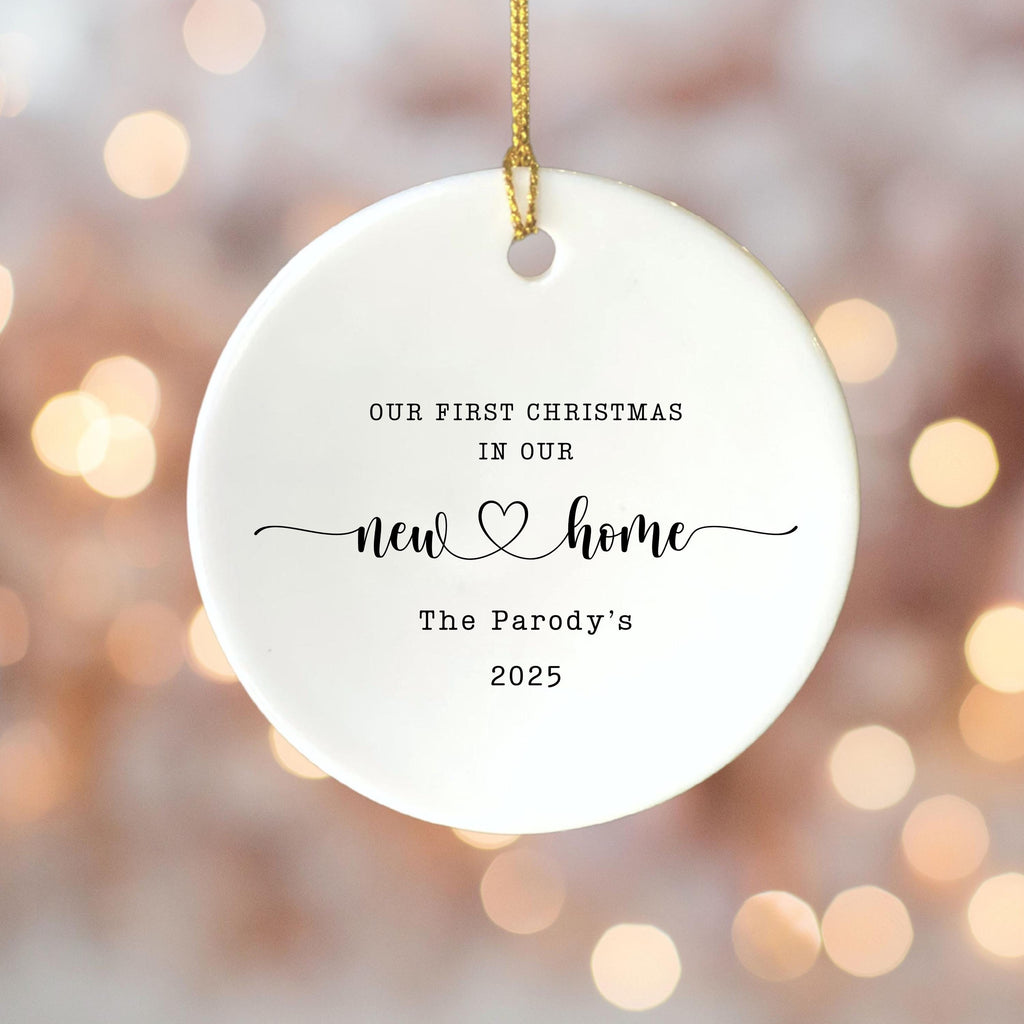 New Home Personalized Christmas Ornament Housewarming Gift for New Home Owners Gift from Realtor New Home Keepsake Christmas 