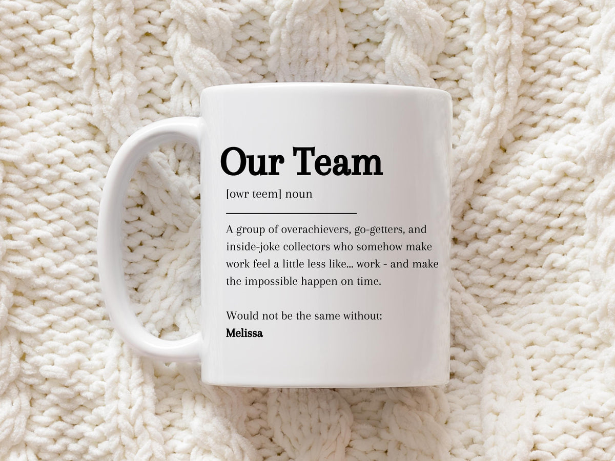 Custom Team Mug Gift for Employee Thank You Gift Christmas Employee Gift Personalized Mug Company Christmas Gift Business Cor