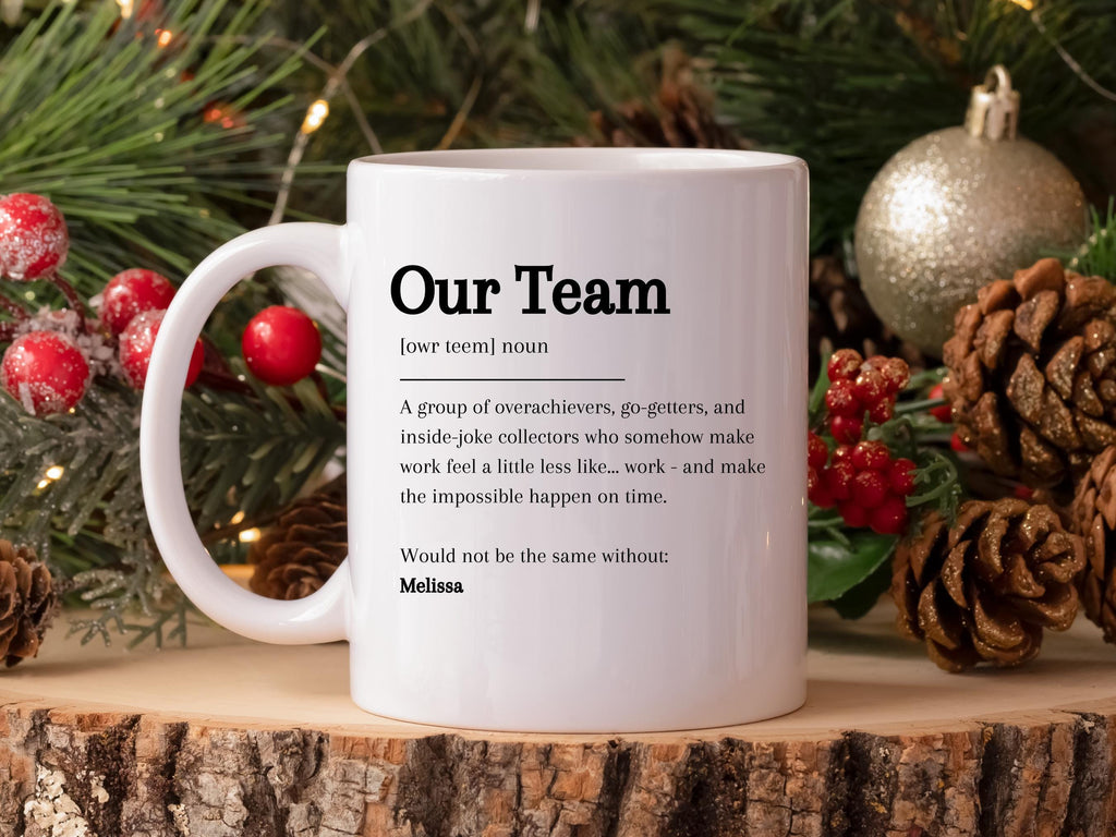 Custom Team Mug Gift for Employee Thank You Gift Christmas Employee Gift Personalized Mug Company Christmas Gift Business Cor