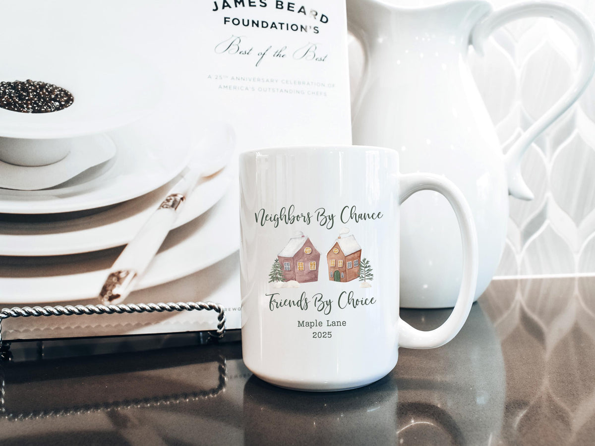 Neighbor Christmas Gift Ideas Neighbor Mug Best Neighbor Gift for Friend Neighborhood Christmas Present Appreciation Gift for