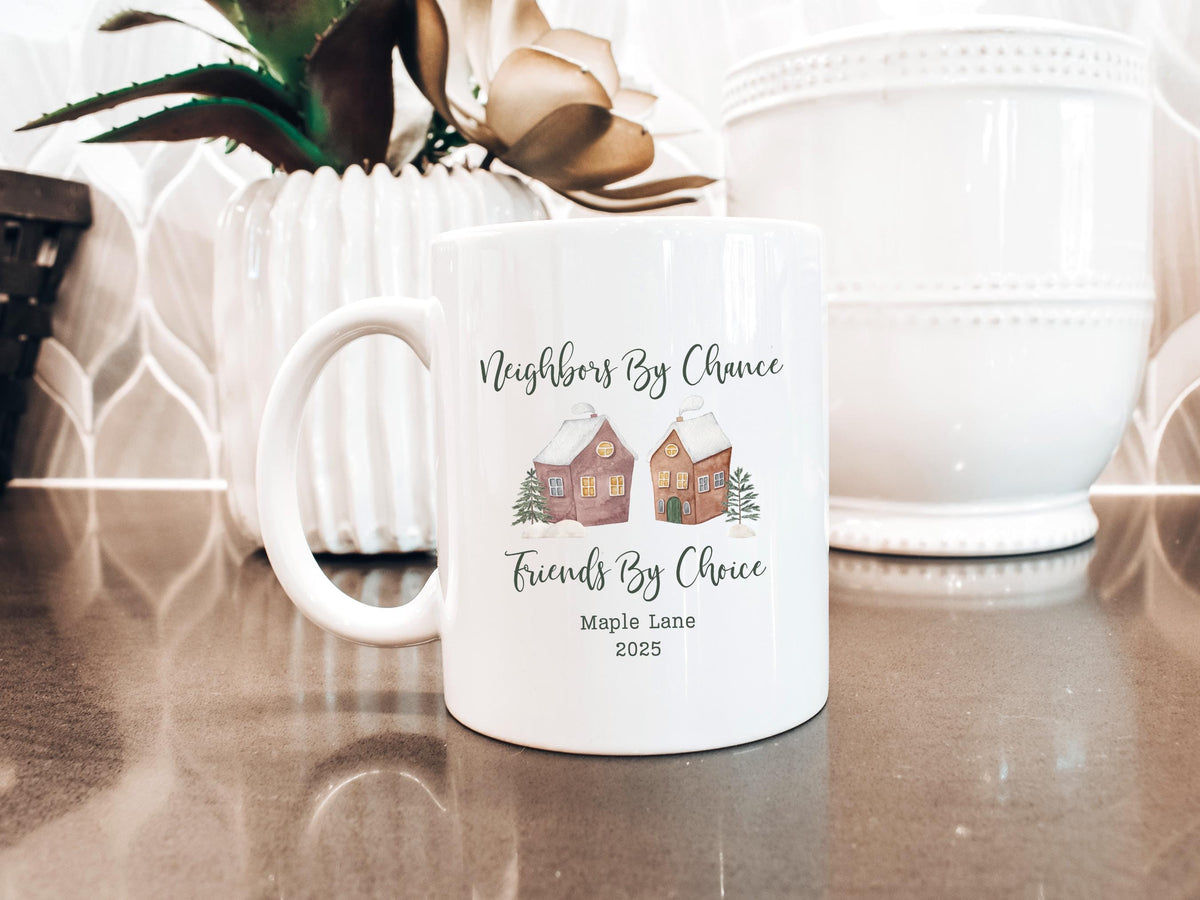 Neighbor Christmas Gift Ideas Neighbor Mug Best Neighbor Gift for Friend Neighborhood Christmas Present Appreciation Gift for
