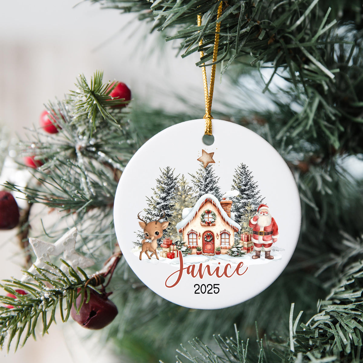 Personalized Christmas Ornament Personalized Gift Gift Ornament Custom Christmas Gift Merry Christmas Custom Name Gift Girl O