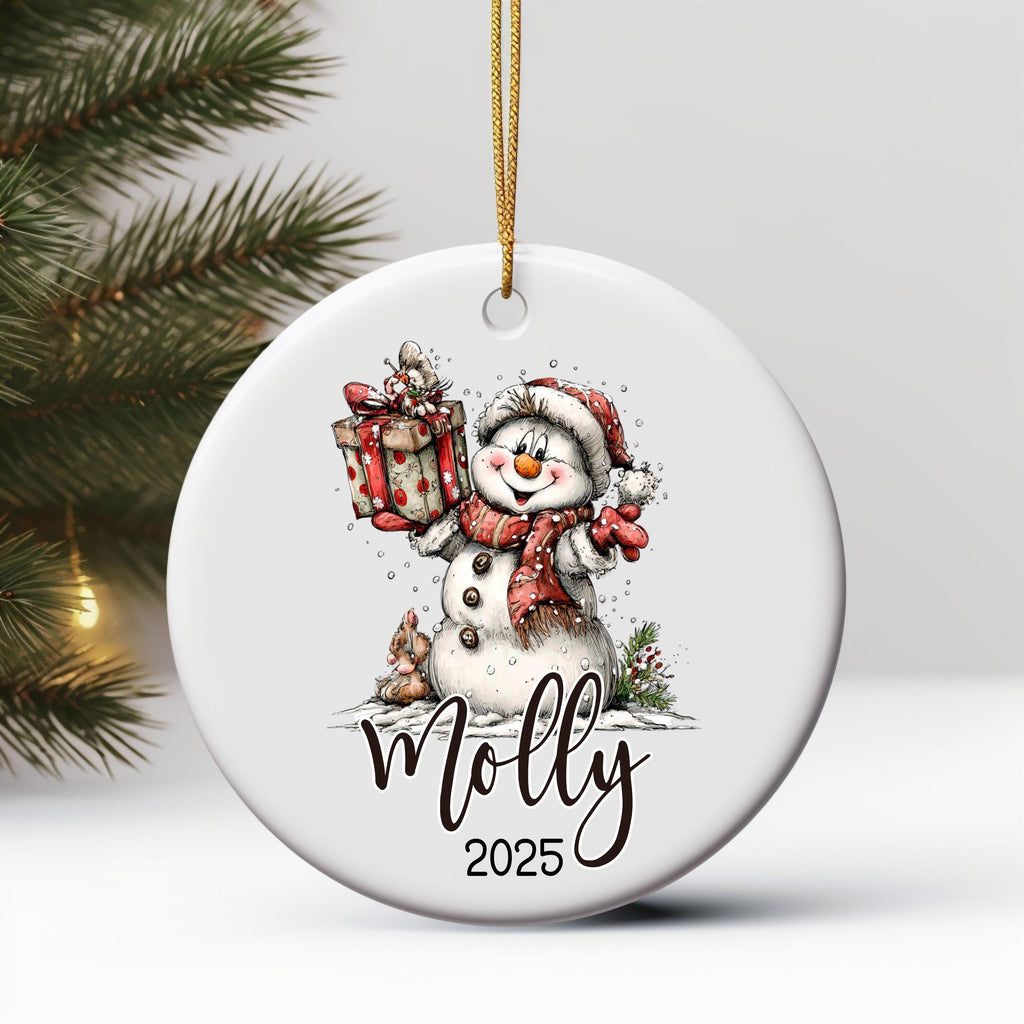 Personalized Christmas Ornament Personalized Gift Gift Ornament Custom Christmas Gift Merry Christmas Custom Name Gift Girl O