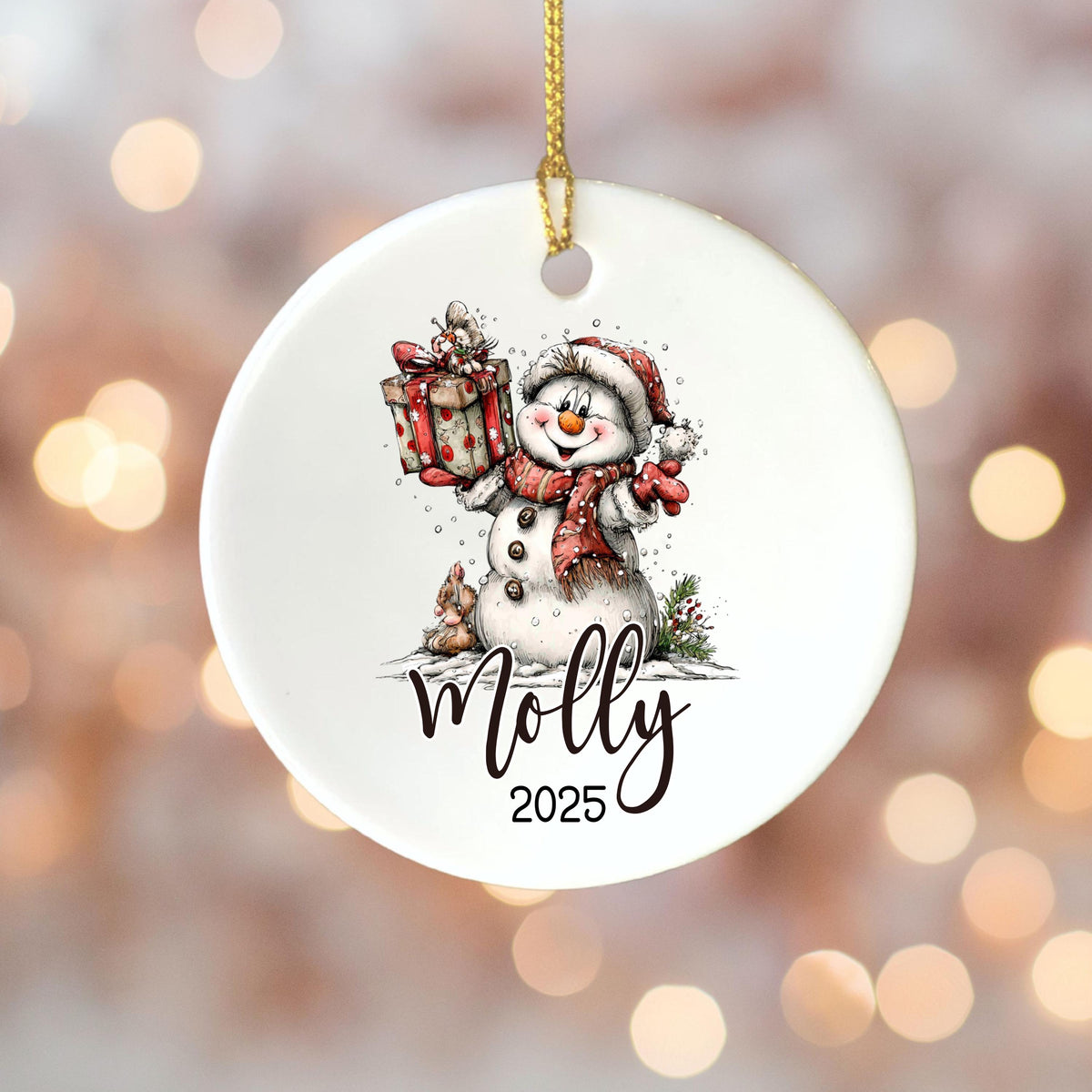 Personalized Christmas Ornament Personalized Gift Gift Ornament Custom Christmas Gift Merry Christmas Custom Name Gift Girl O