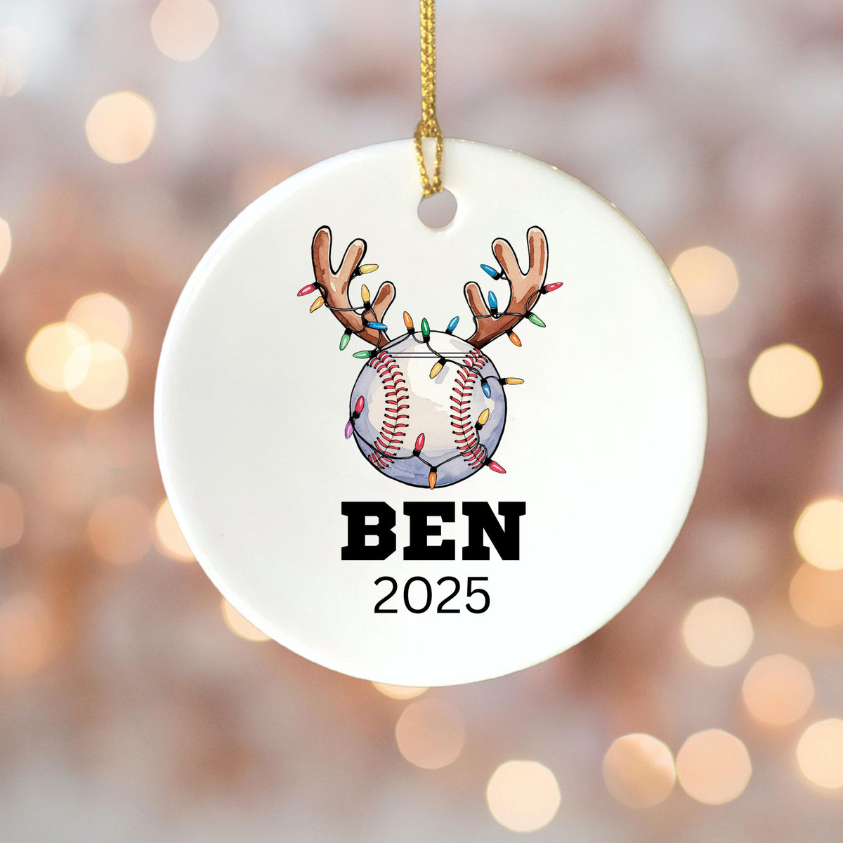 Personalized Baseball Christmas Ornament Custom Baseball Christmas Ornament Keepsake Gift Baseball Team Player Coach Stocking