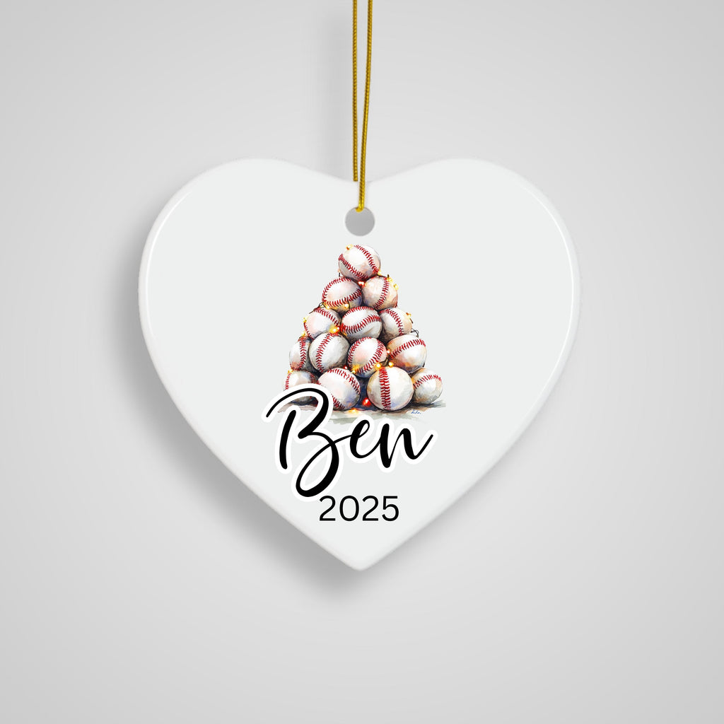 Personalized Baseball Christmas Ornament Custom Baseball Christmas Ornament Keepsake Gift Baseball Team Player Coach Stocking