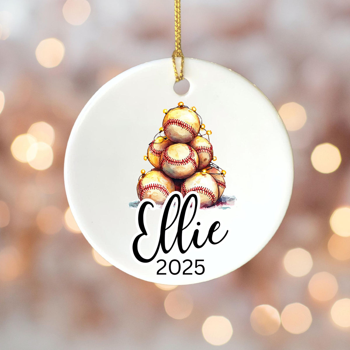 Softball Gifts for Girls Softball Team Gift Personalized Softball Christmas Ornament Girls Softball Gifts for Softball Player