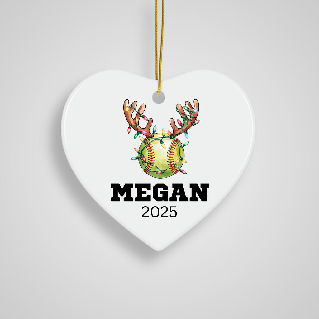 Softball Gifts for Girls Softball Team Gift Personalized Softball Christmas Ornament Girls Softball Gifts for Softball Player