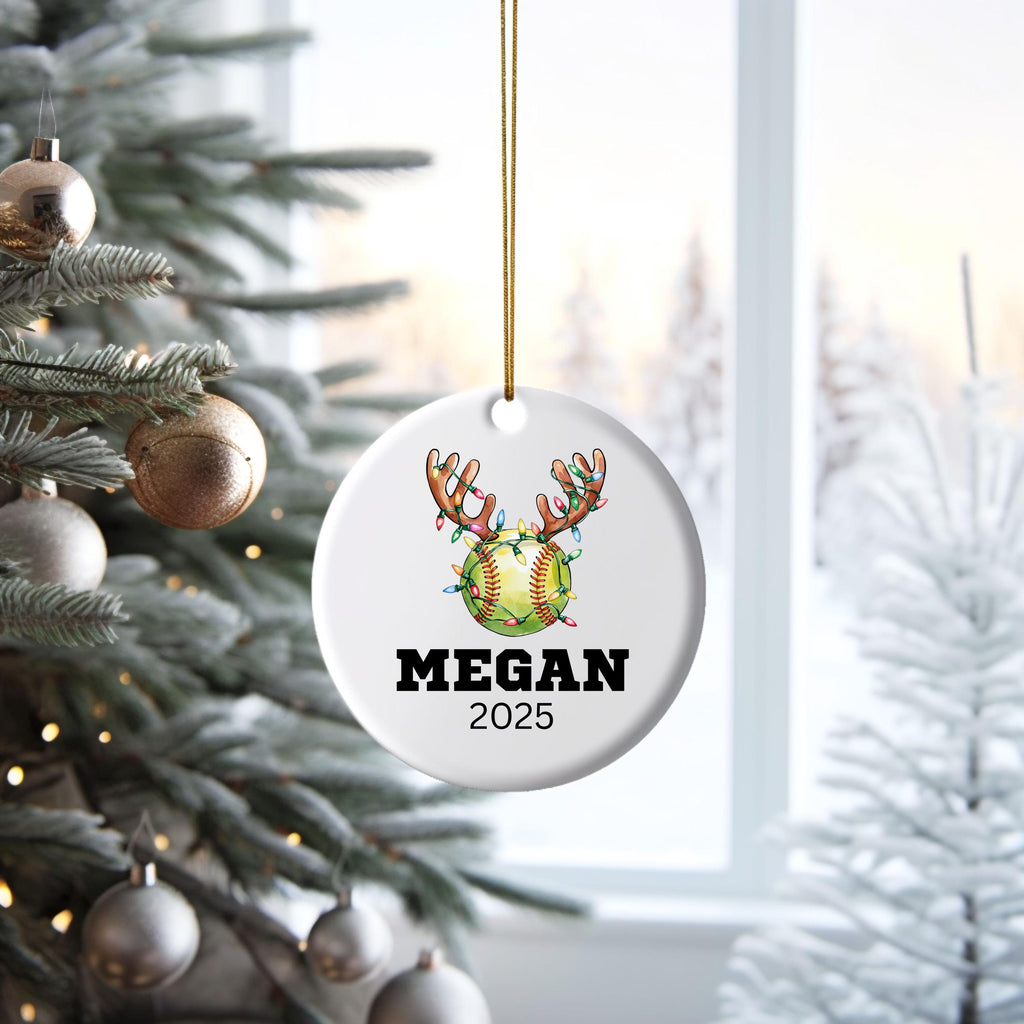 Softball Gifts for Girls Softball Team Gift Personalized Softball Christmas Ornament Girls Softball Gifts for Softball Player