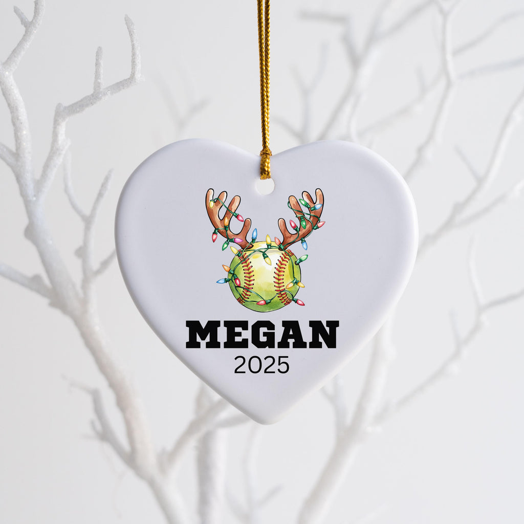 Softball Gifts for Girls Softball Team Gift Personalized Softball Christmas Ornament Girls Softball Gifts for Softball Player