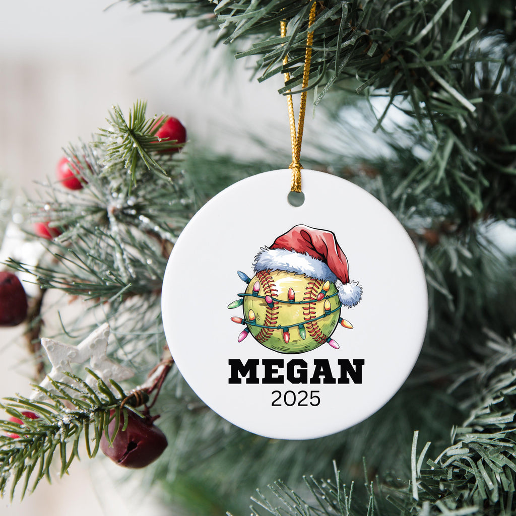 Softball Gifts for Girls Softball Team Gift Personalized Softball Christmas Ornament Girls Softball Gifts for Softball Player