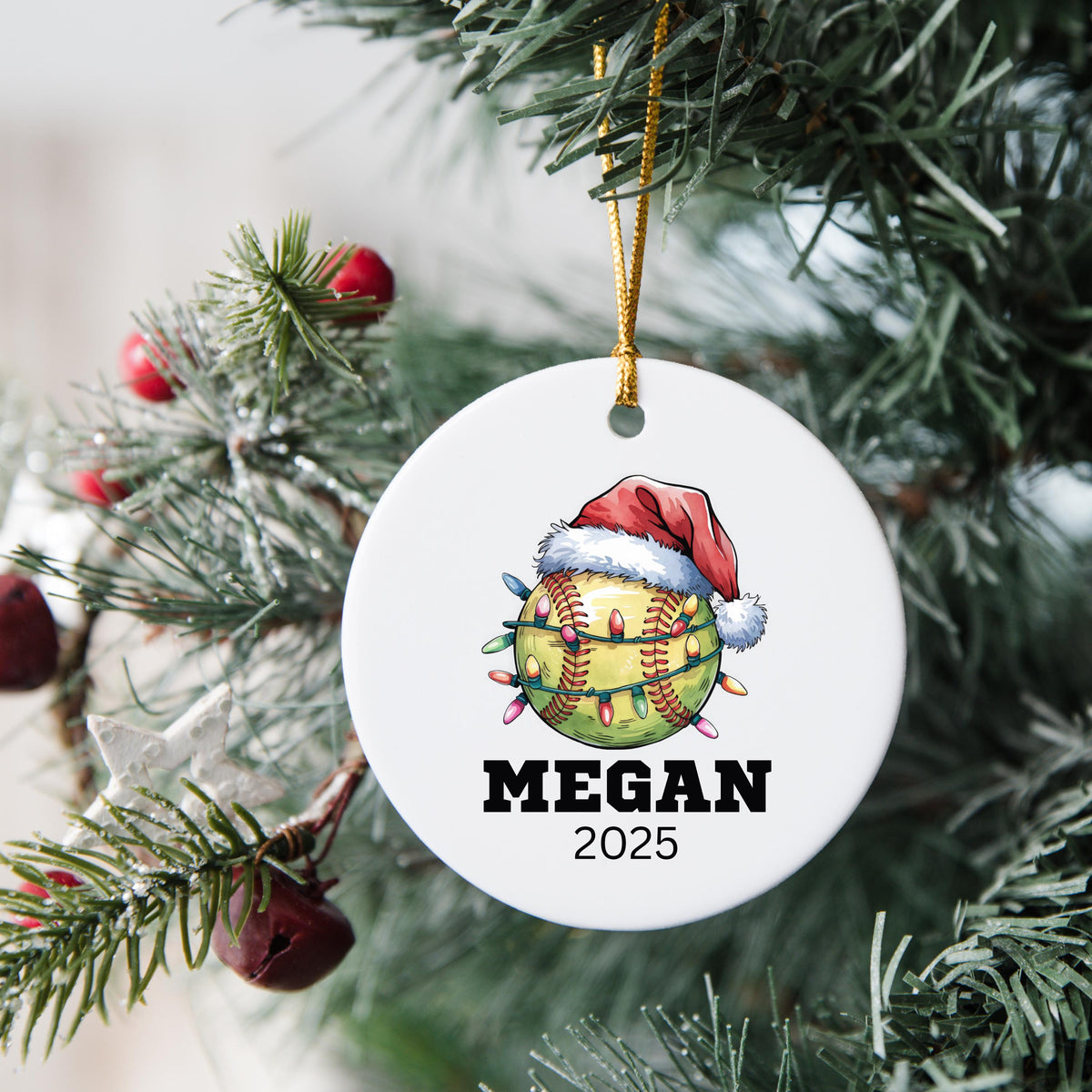 Softball Gifts for Girls Softball Team Gift Personalized Softball Christmas Ornament Girls Softball Gifts for Softball Player