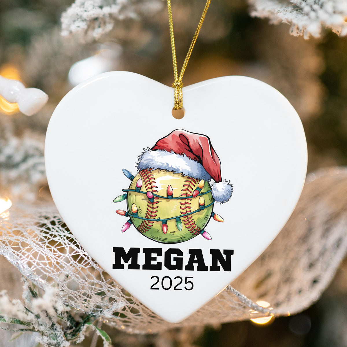 Softball Gifts for Girls Softball Team Gift Personalized Softball Christmas Ornament Girls Softball Gifts for Softball Player