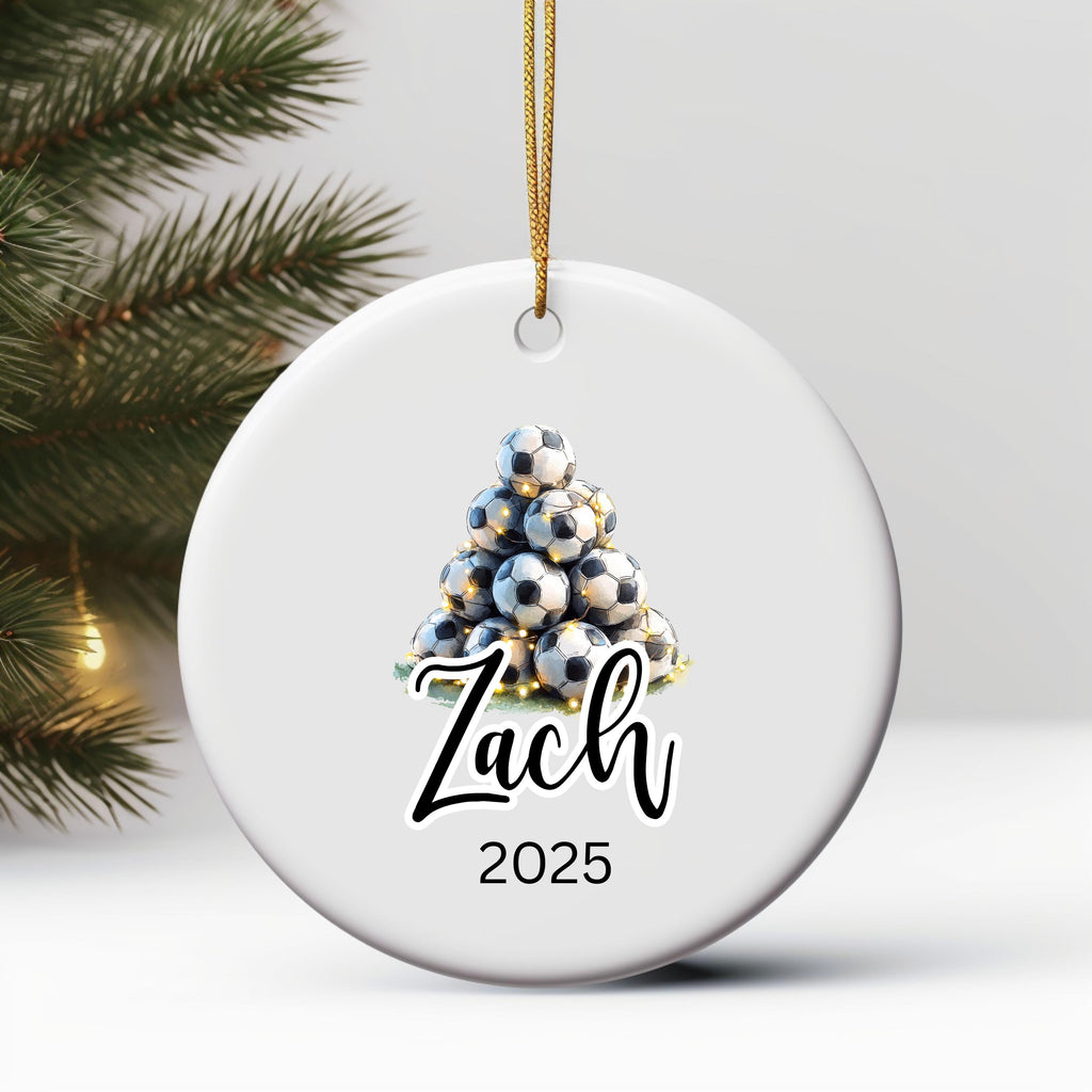 Personalized Soccer Christmas Ornament