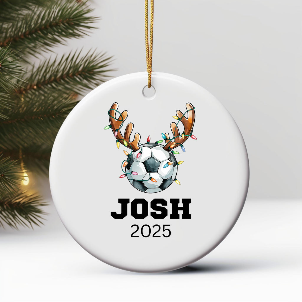 Personalized Soccer Christmas Ornament