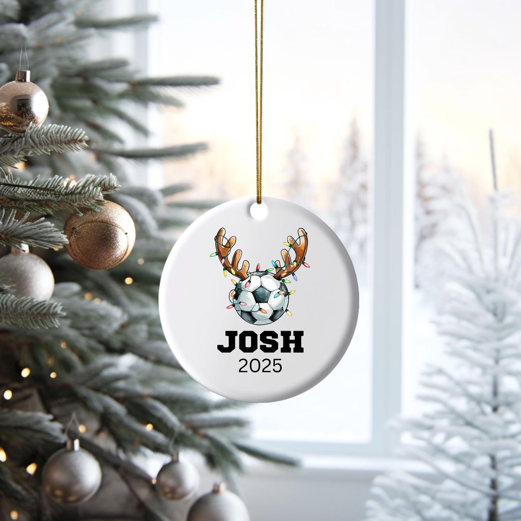 Personalized Soccer Christmas Ornament
