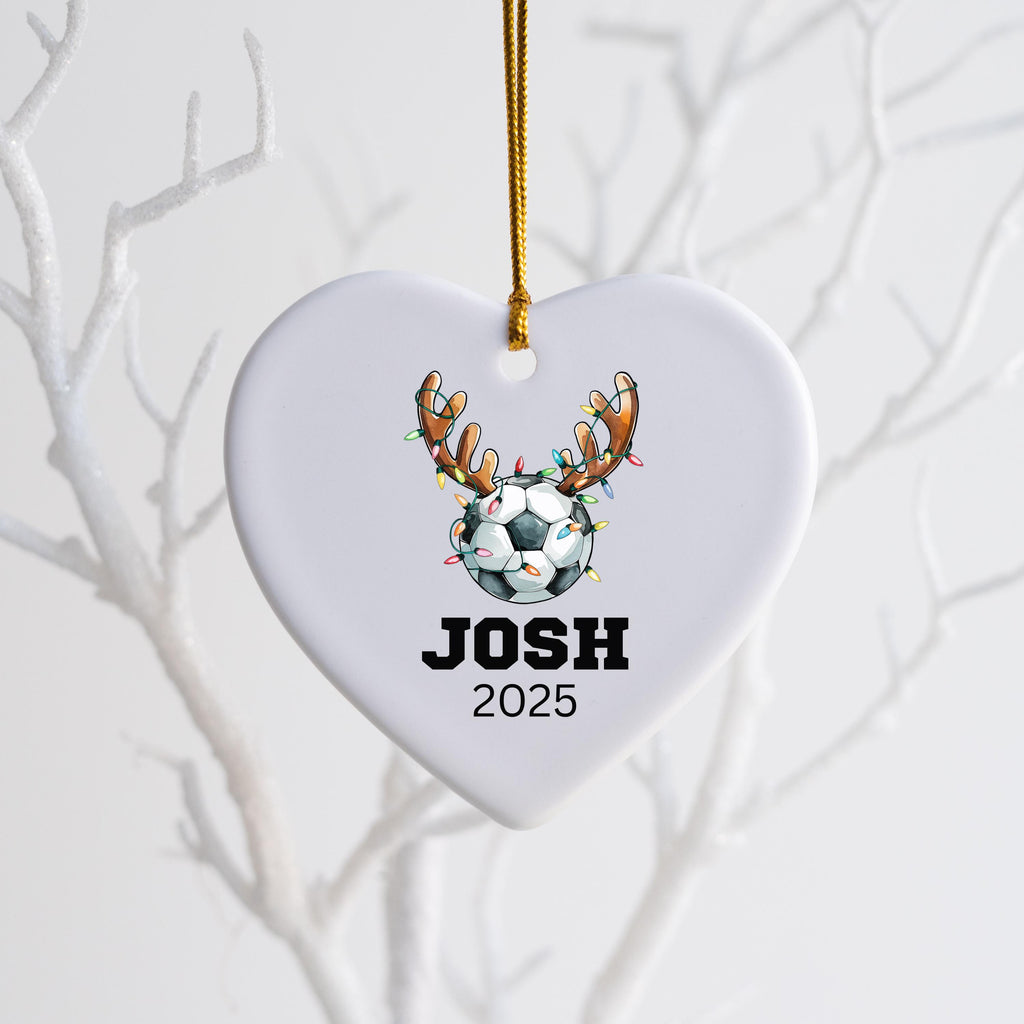Personalized Soccer Christmas Ornament