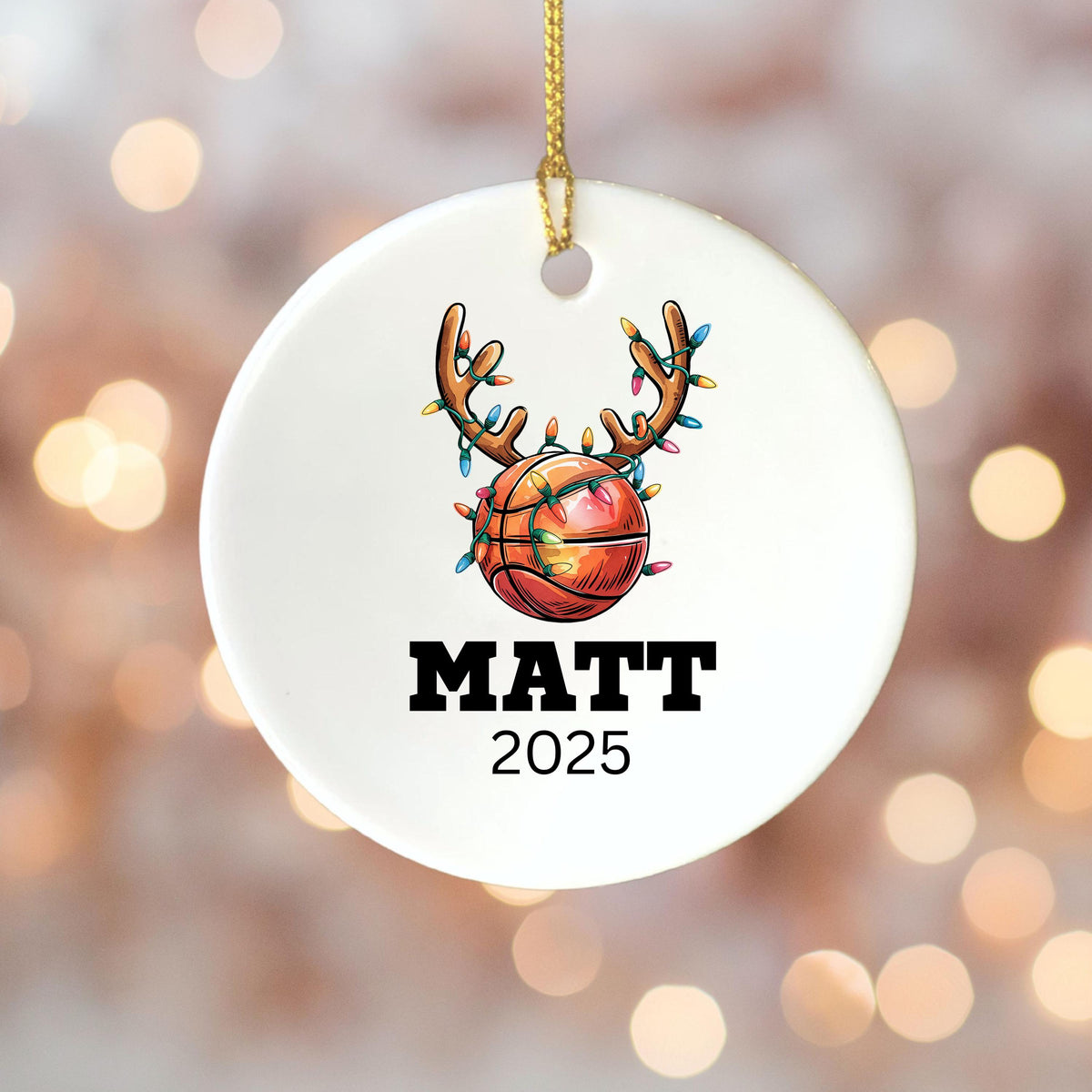 Ornament for Basketball Player Personalized Basketball Keepsake Custom Holiday Gift for Boys and Girls 2025 Personalized Orna