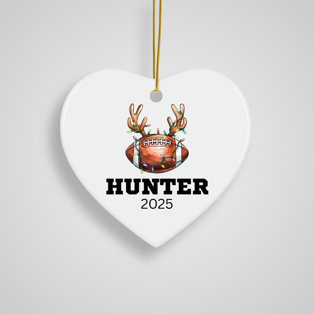 Personalized Football Christmas Ornament