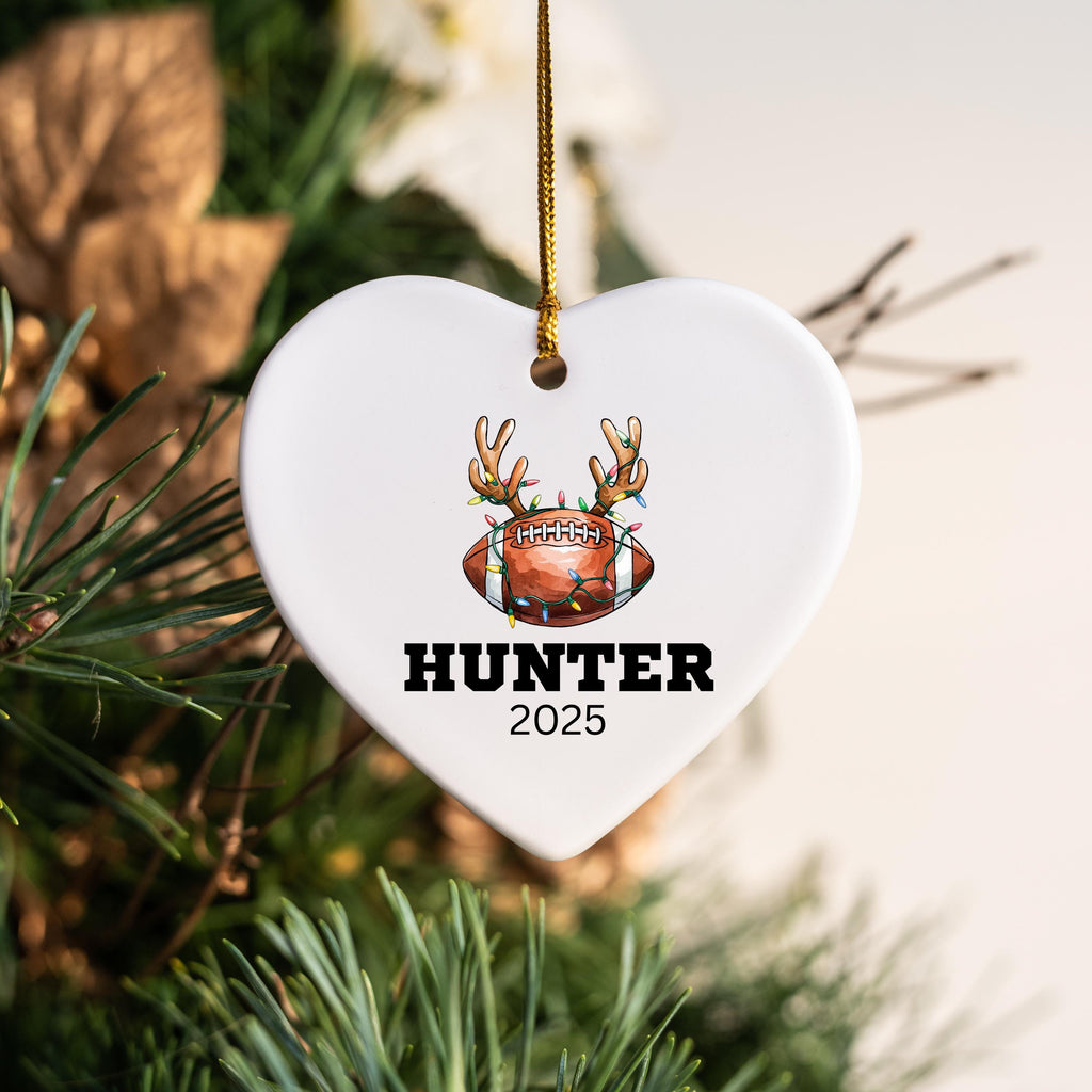 Personalized Football Christmas Ornament
