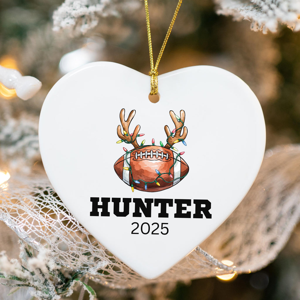 Personalized Football Christmas Ornament