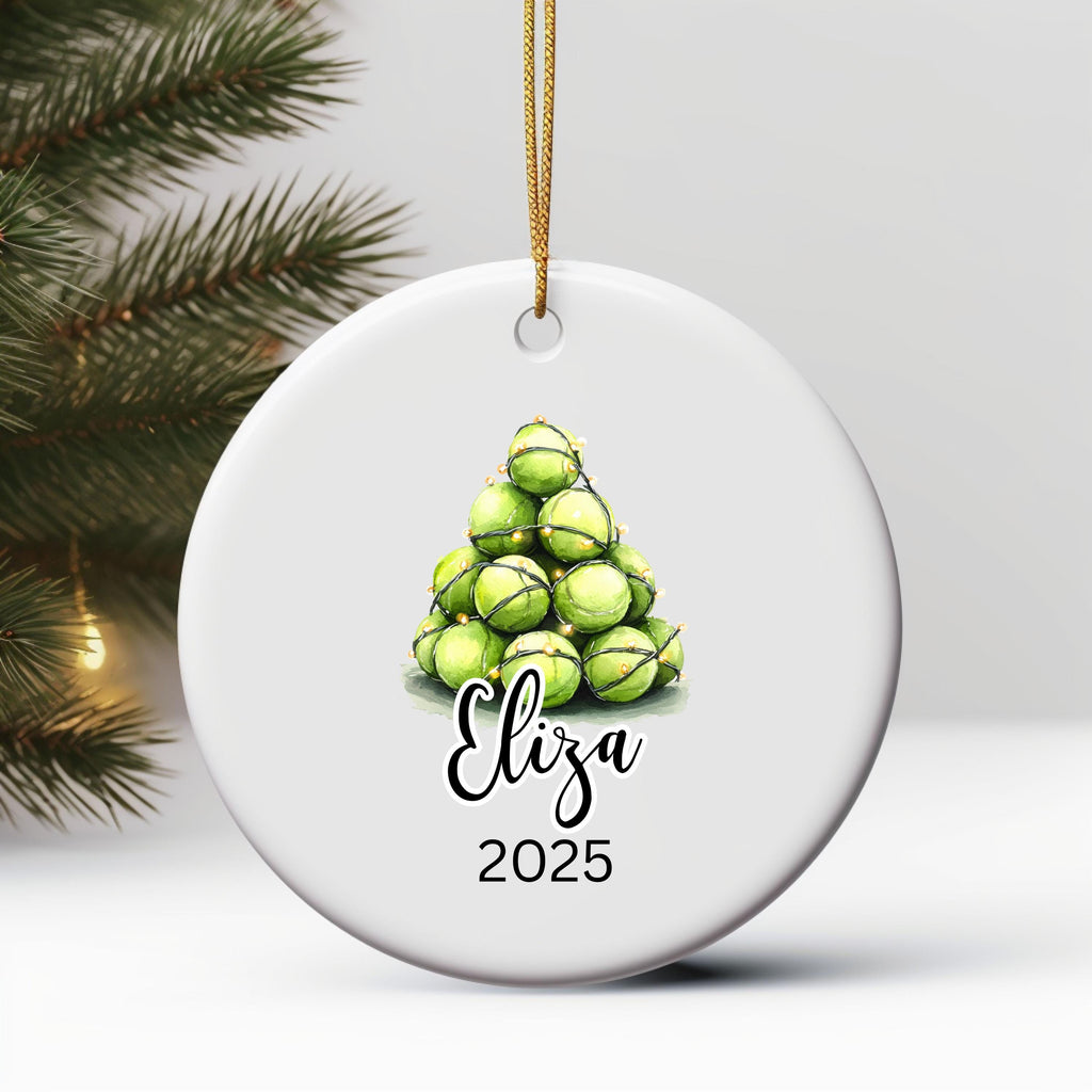Tennis Christmas Ornament Personalized Tennis Ornament Gifts for Tennis Player Custom Name Tennis Gifts for Tennis Keepsake C