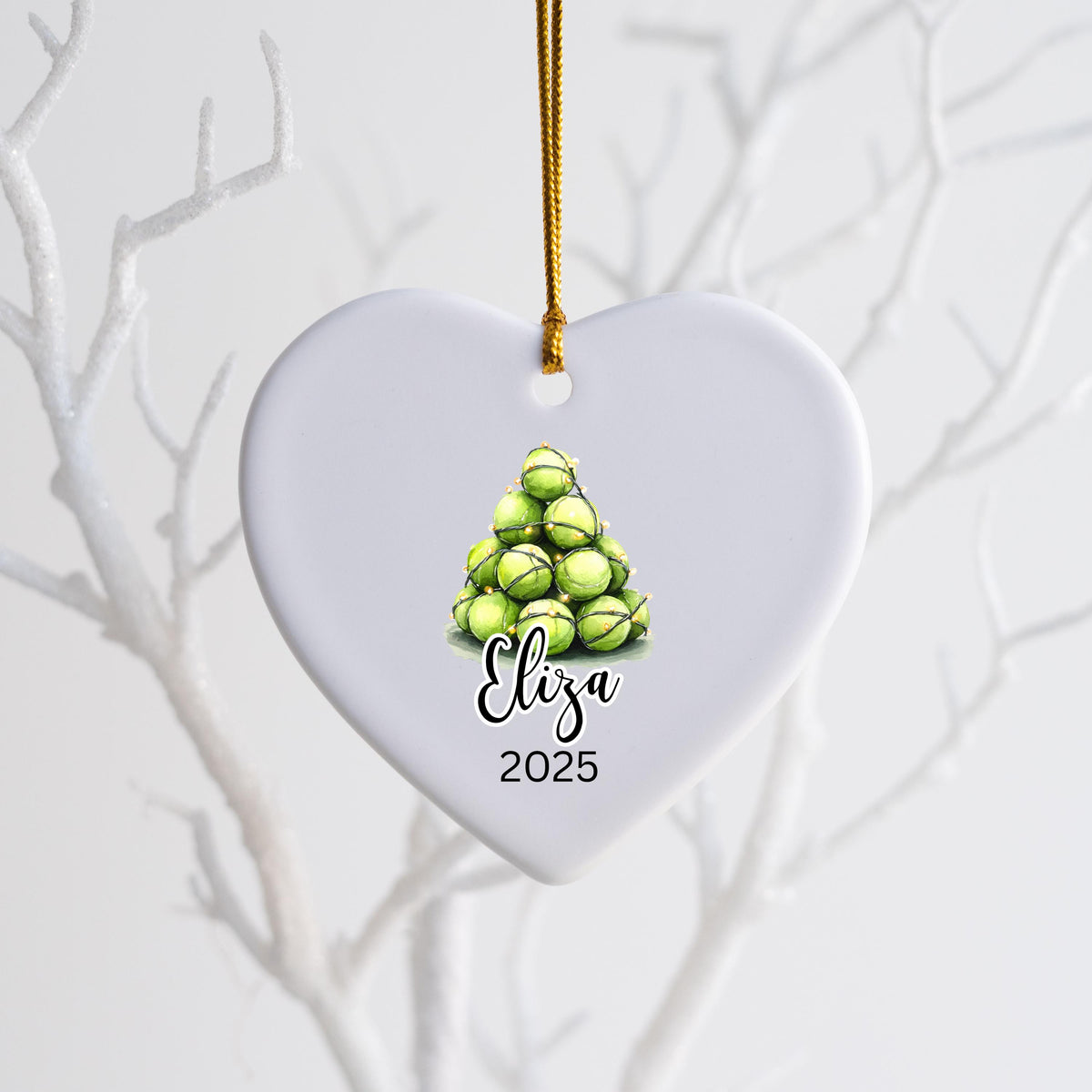 Tennis Christmas Ornament Personalized Tennis Ornament Gifts for Tennis Player Custom Name Tennis Gifts for Tennis Keepsake C