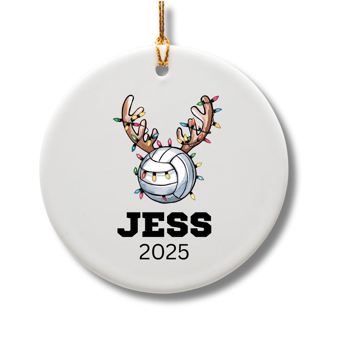 Personalized Volleyball Christmas Ornament Custom Volleyball Christmas Ornament Keepsake Gift Volleyball Team Player Stocking