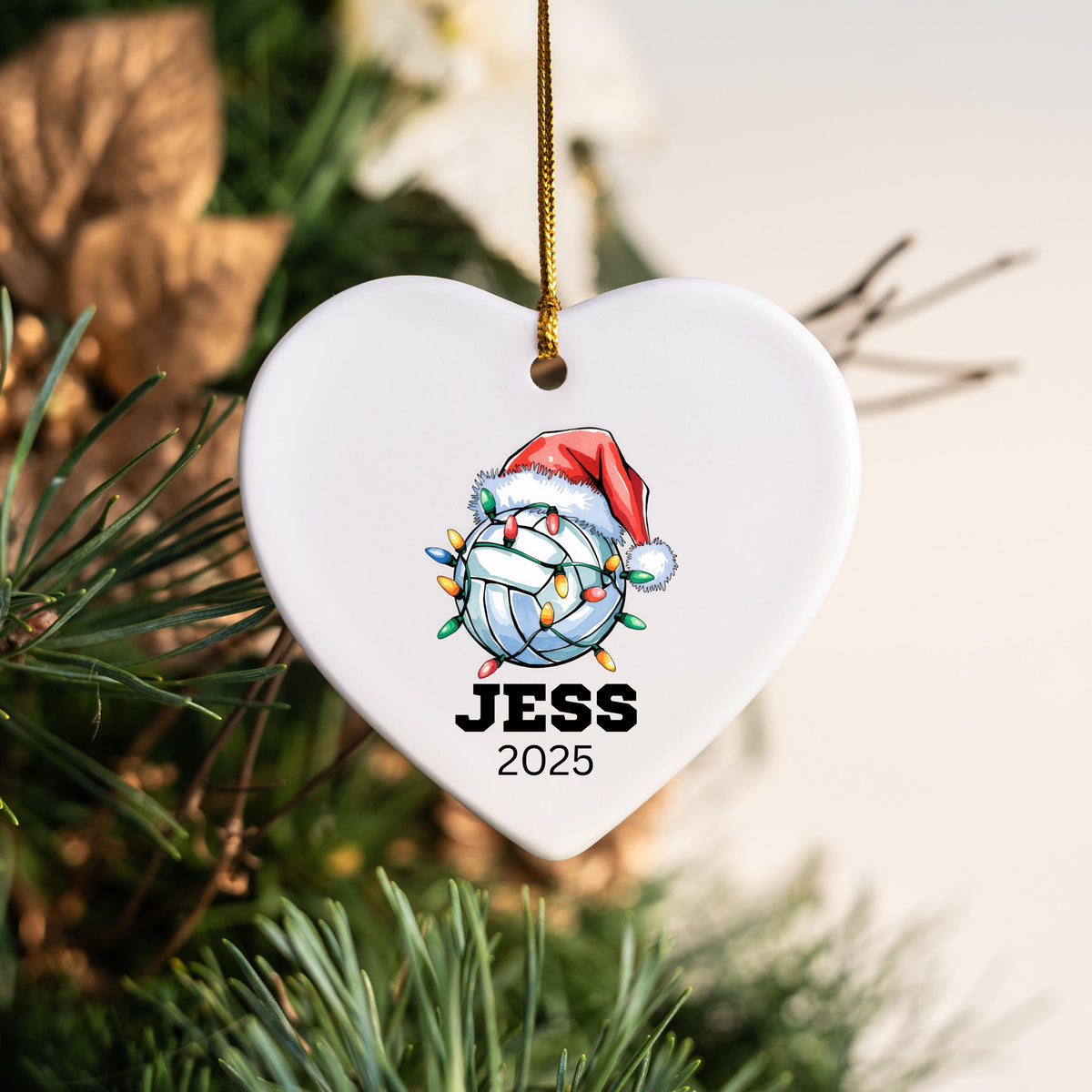 Personalized Volleyball Christmas Ornament Custom Volleyball Christmas Ornament Keepsake Gift Volleyball Team Player Stocking