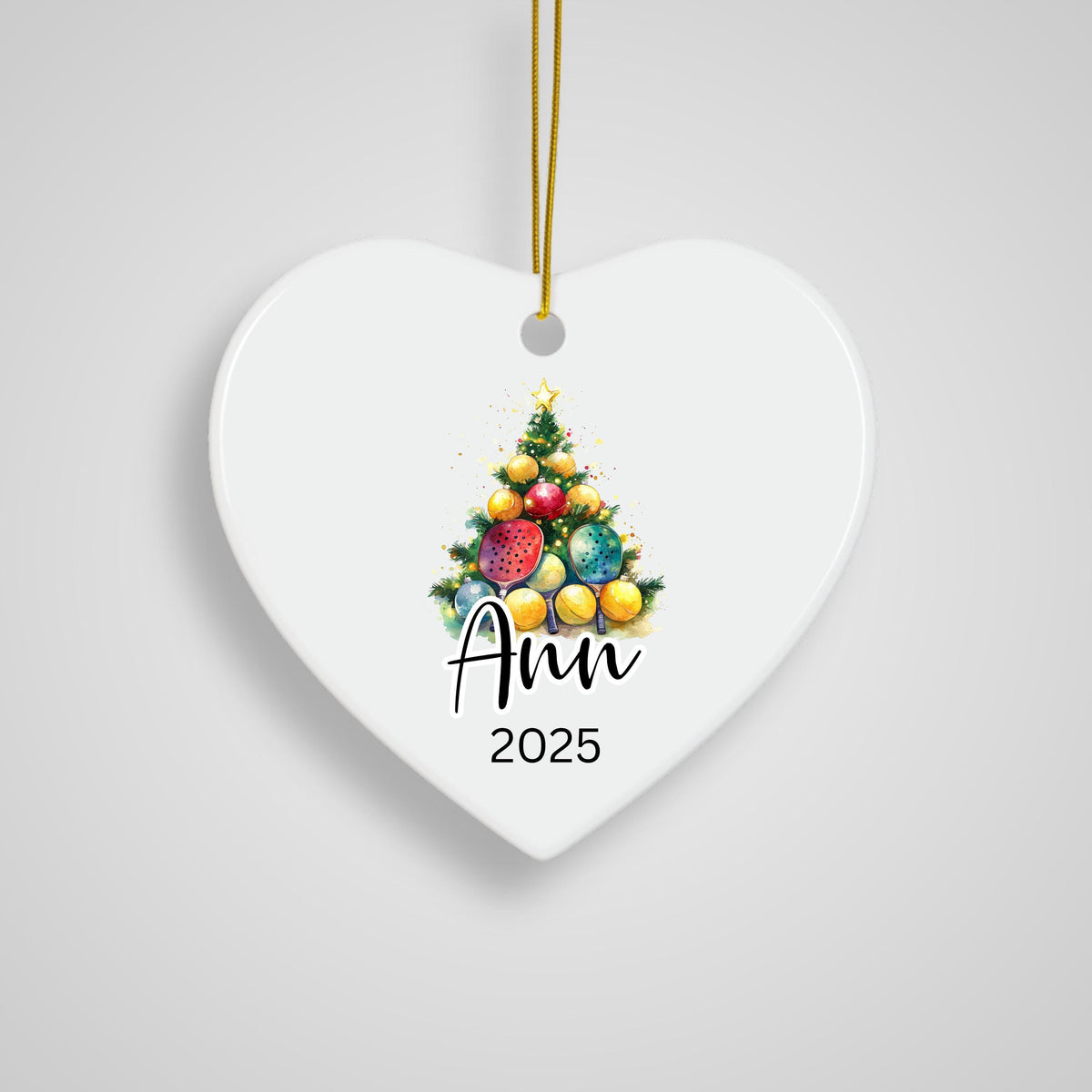 Personalized Pickleball Ornament Custom Pickleball Partner Gift Pickleball Player Ornament Gifts for Pickleball Lover Pickleb