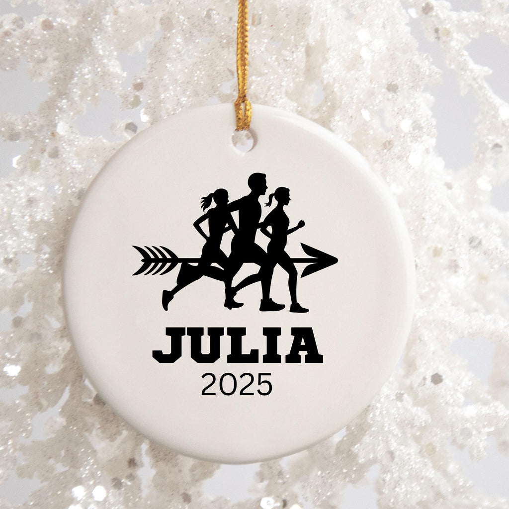 Personalized Cross Country Christmas Ornament