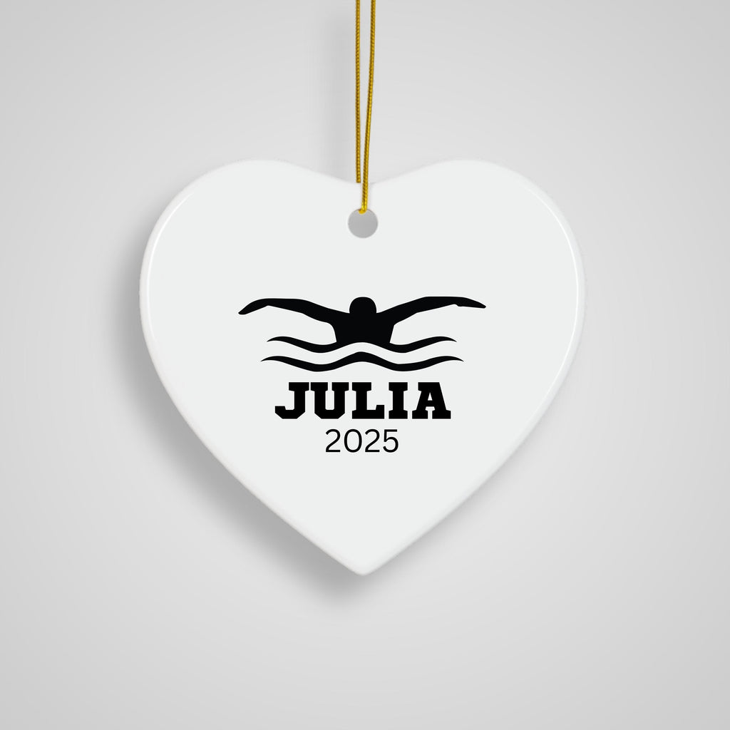Personalized Swimming Christmas Ornament Gift for Swimmer Swimmer Gift Christmas Gift for Swimming Enthusiast Gift for swim t
