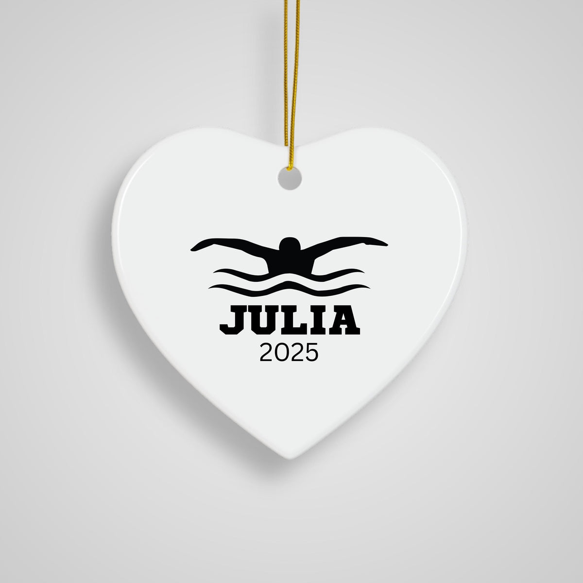 Personalized Swimming Christmas Ornament Gift for Swimmer Swimmer Gift Christmas Gift for Swimming Enthusiast Gift for swim t