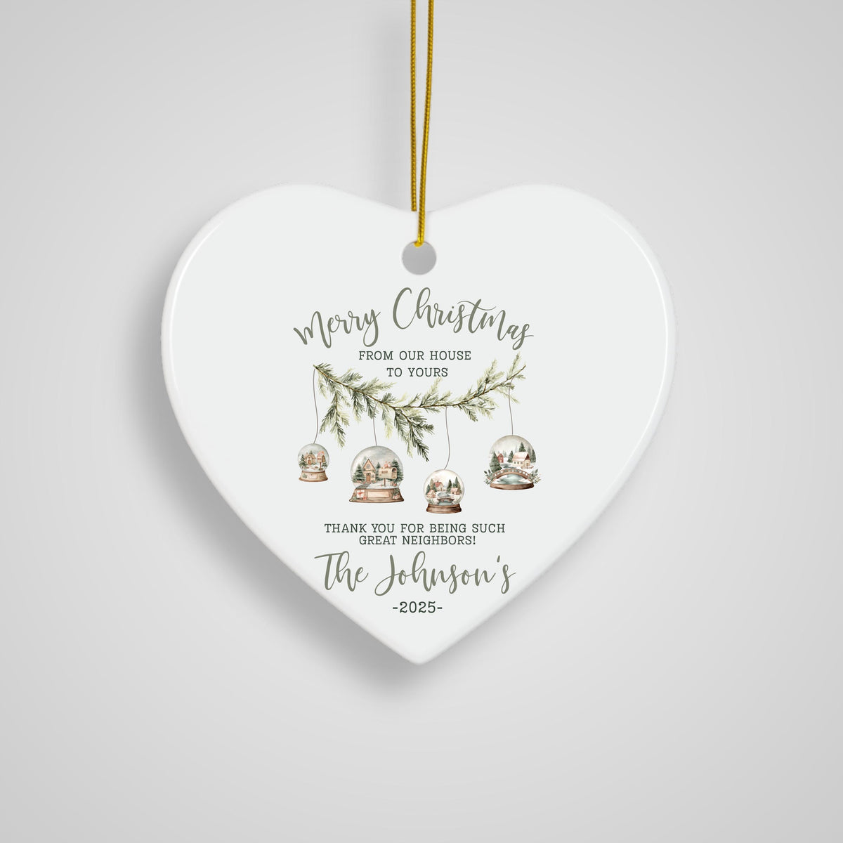 Neighbor Christmas Gift for Neighbor Best Neighbor Ever Christmas Ornament Neighbor Appreciation Gift Neighbor Christmas Gift