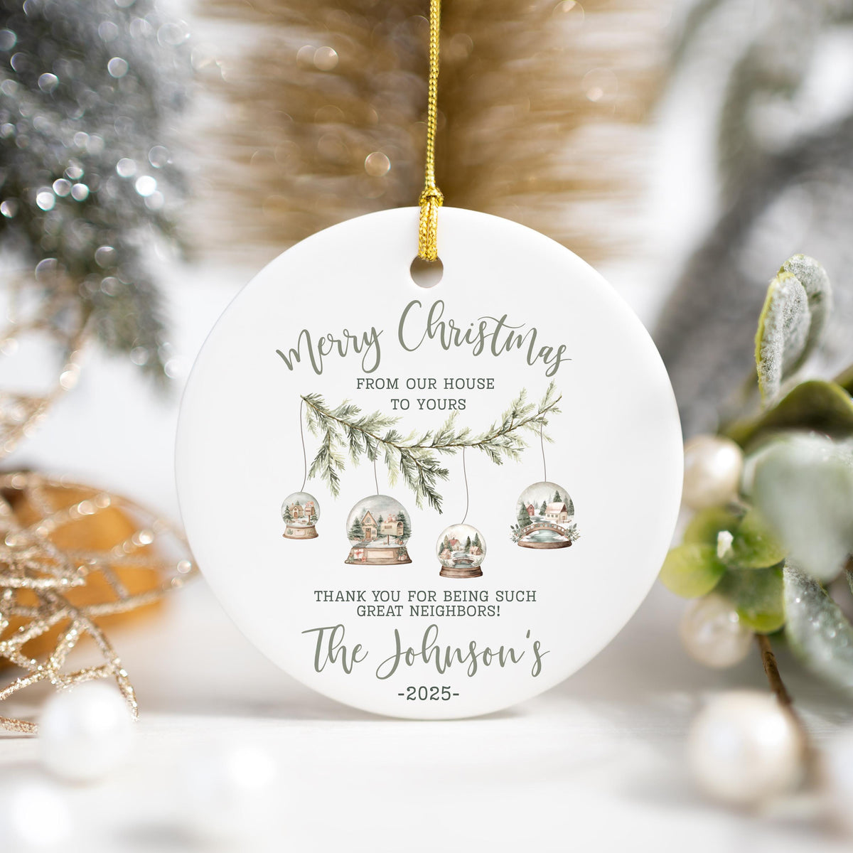 Neighbor Christmas Gift for Neighbor Best Neighbor Ever Christmas Ornament Neighbor Appreciation Gift Neighbor Christmas Gift