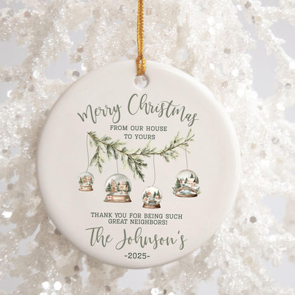 Personalized Best Neighbor Christmas Ornament