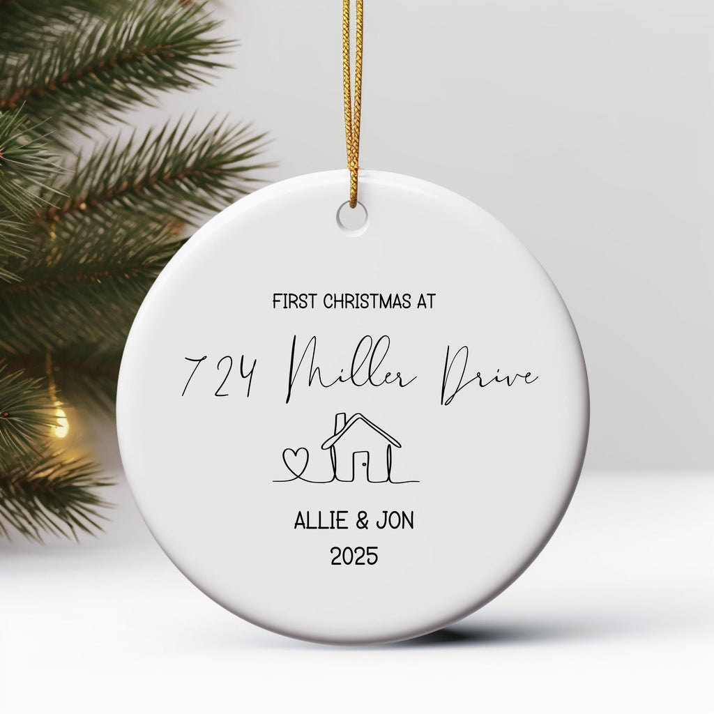 New Home Personalized Christmas Ornament Housewarming Gift for New Home Owners Gift from Realtor New Home Keepsake Christmas 