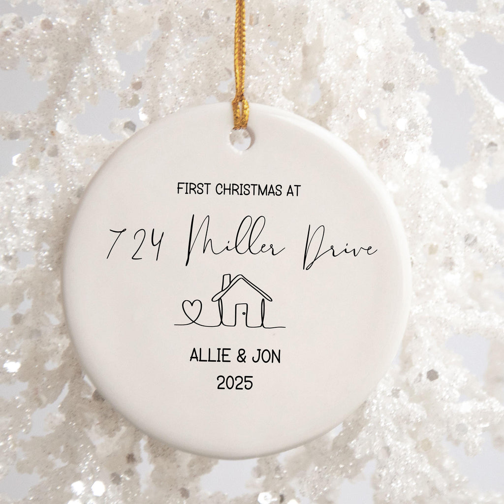 New Home Personalized Christmas Ornament Housewarming Gift for New Home Owners Gift from Realtor New Home Keepsake Christmas 