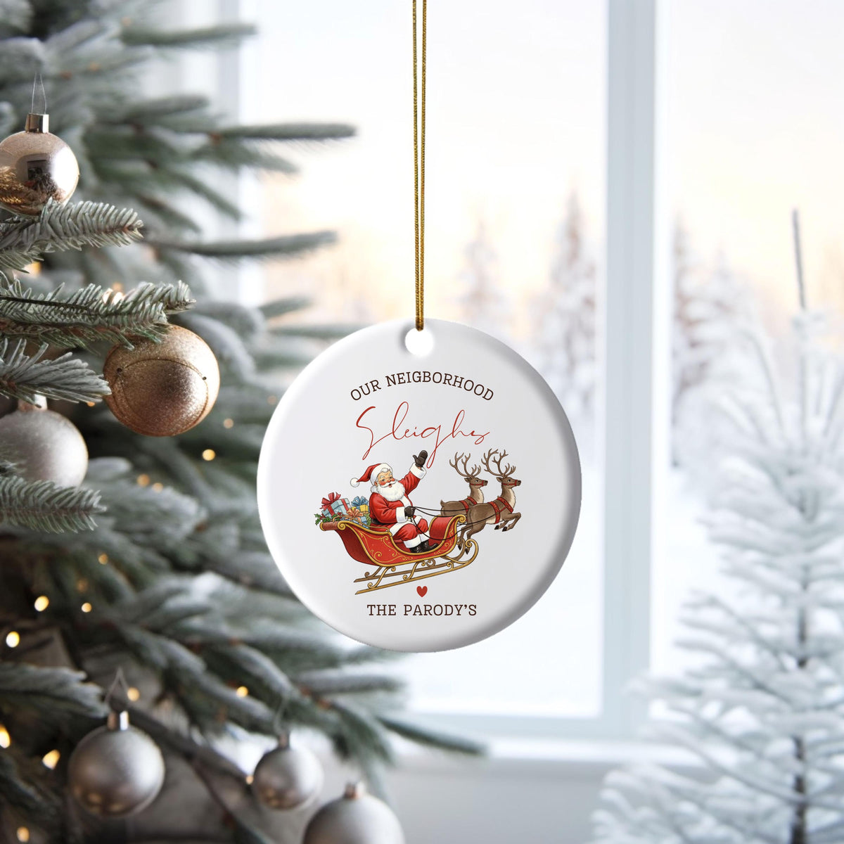 Neighbor Christmas Gift for Neighbor Best Neighbor Ever Christmas Ornament Neighbor Appreciation Gift Neighbor Christmas Gift