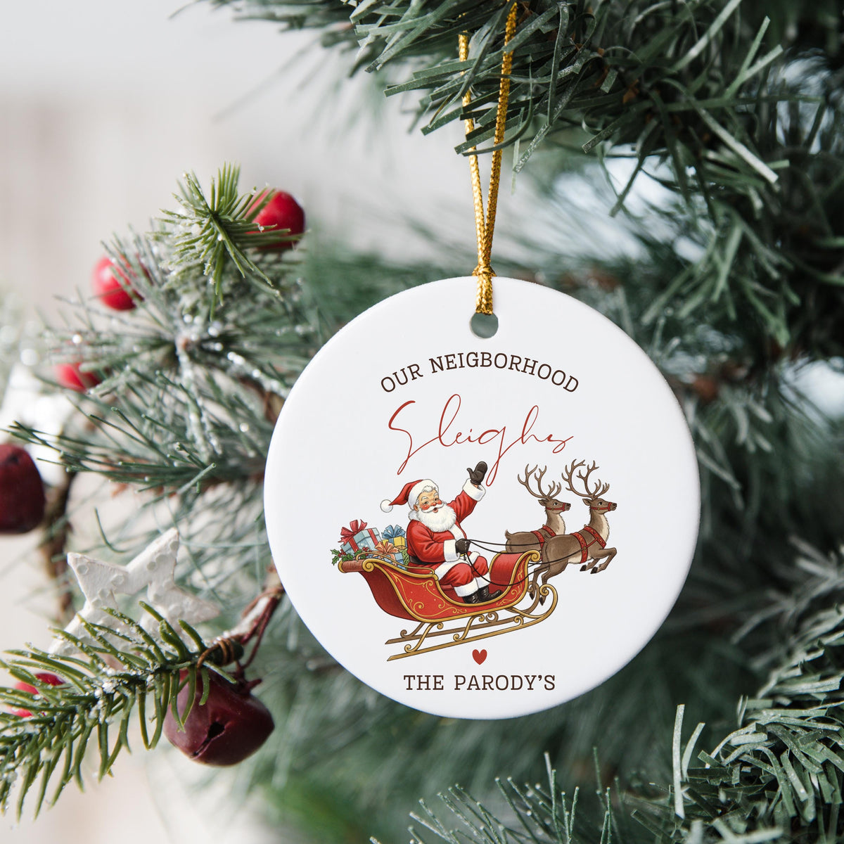 Neighbor Christmas Gift for Neighbor Best Neighbor Ever Christmas Ornament Neighbor Appreciation Gift Neighbor Christmas Gift