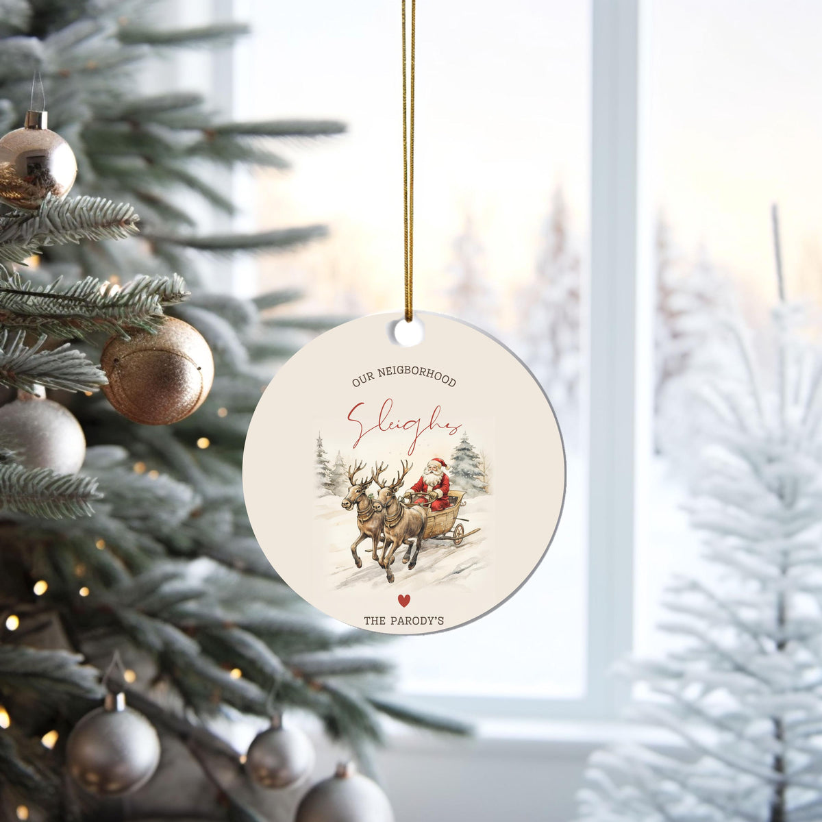 Neighbor Christmas Gift for Neighbor Best Neighbor Ever Christmas Ornament Neighbor Appreciation Gift Neighbor Christmas Gift