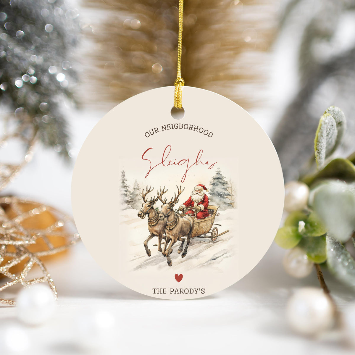Neighbor Christmas Gift for Neighbor Best Neighbor Ever Christmas Ornament Neighbor Appreciation Gift Neighbor Christmas Gift