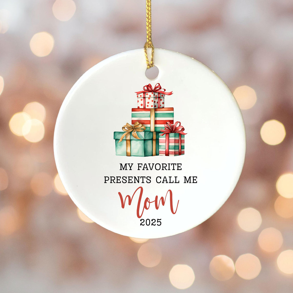 Gift for Mom Christmas Gift mommy gift keepsake gift Mom Christmas Ornament for mom Christmas present from children gift from