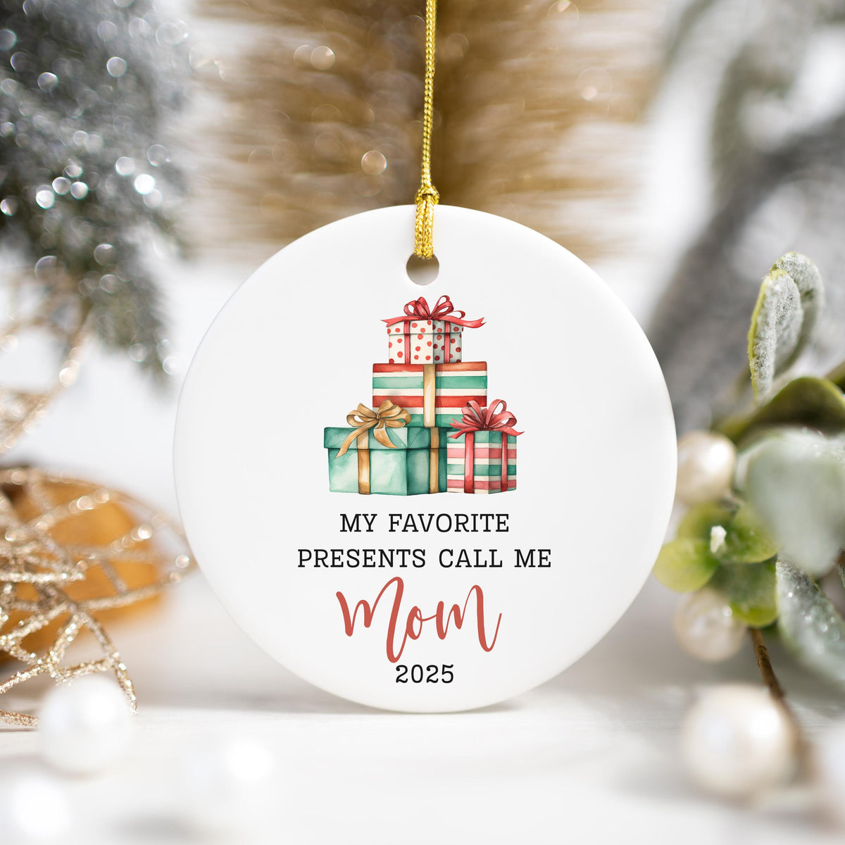Gift for Mom Christmas Gift mommy gift keepsake gift Mom Christmas Ornament for mom Christmas present from children gift from