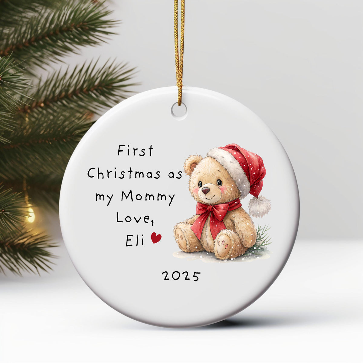 First Christmas as Mommy Ornament from Baby Personalized New Parent Ornament Personalized Ornament for New Mom Christmas Gift