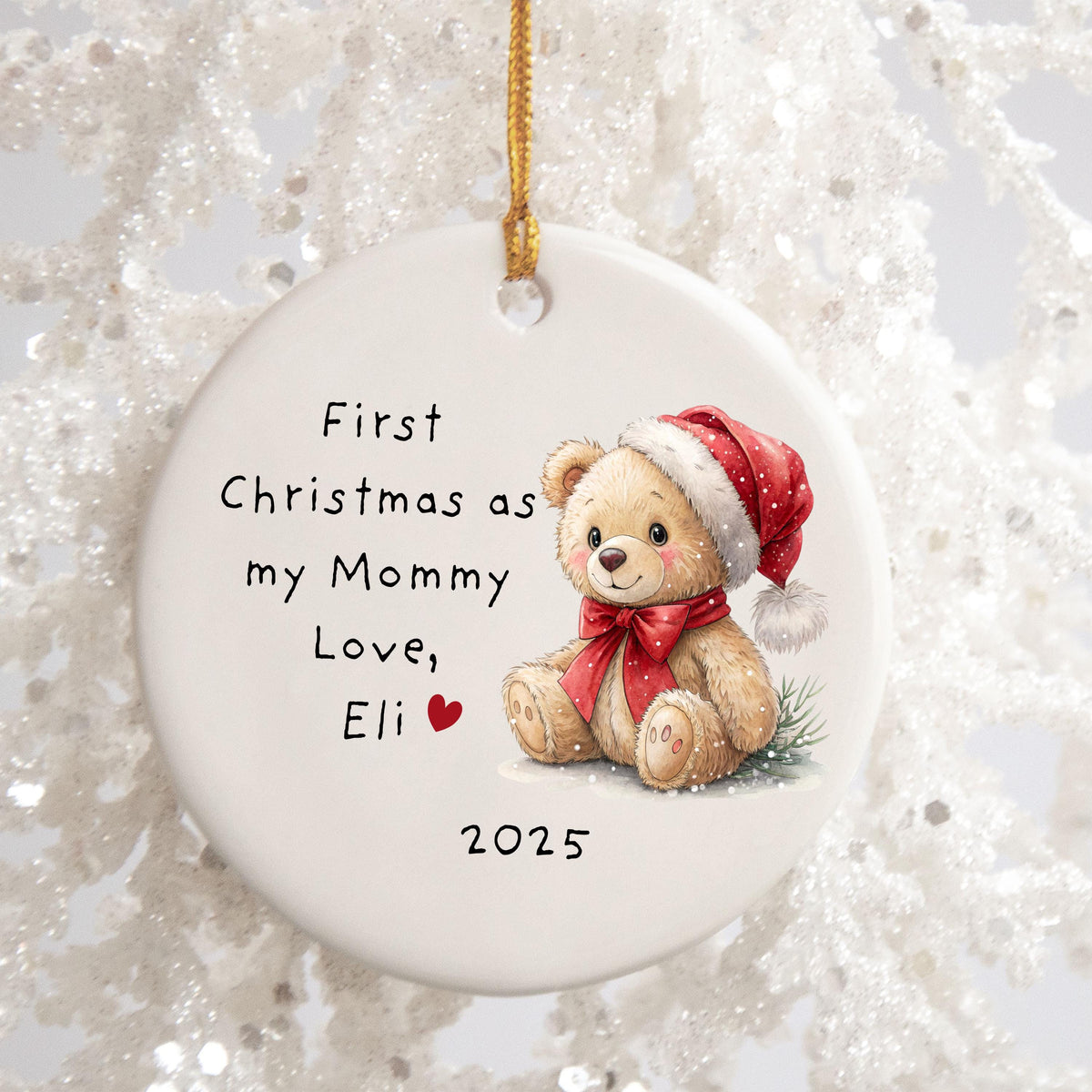 First Christmas as Mommy Ornament from Baby Personalized New Parent Ornament Personalized Ornament for New Mom Christmas Gift