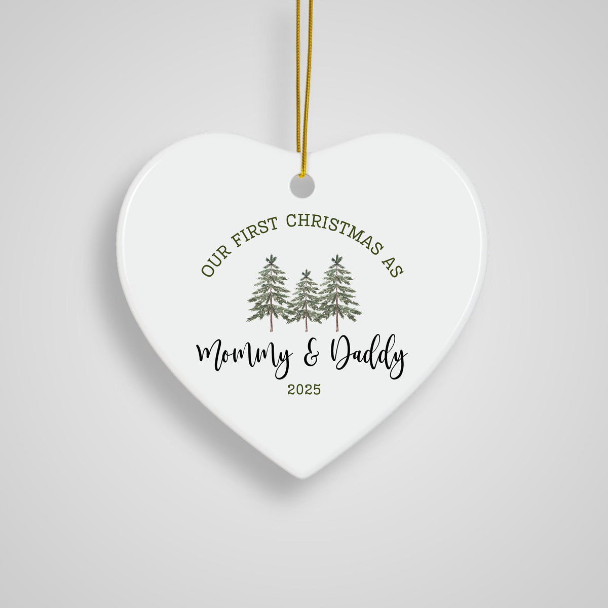 Personalized Baby Announcement Ornament 2025 See You In 2026 Pregnancy Christmas Gift For Expecting Mom Parents Mom Dad To Be