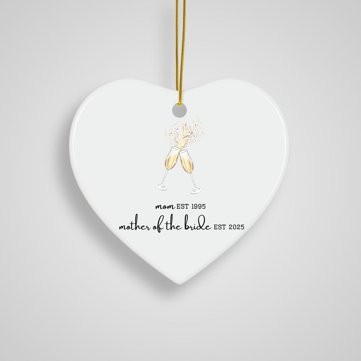 Personalized Gift for Mother of the Bride Custom Ornament Gift for Mom from Bride Gift From Daughter Wedding Keepsake for Mom