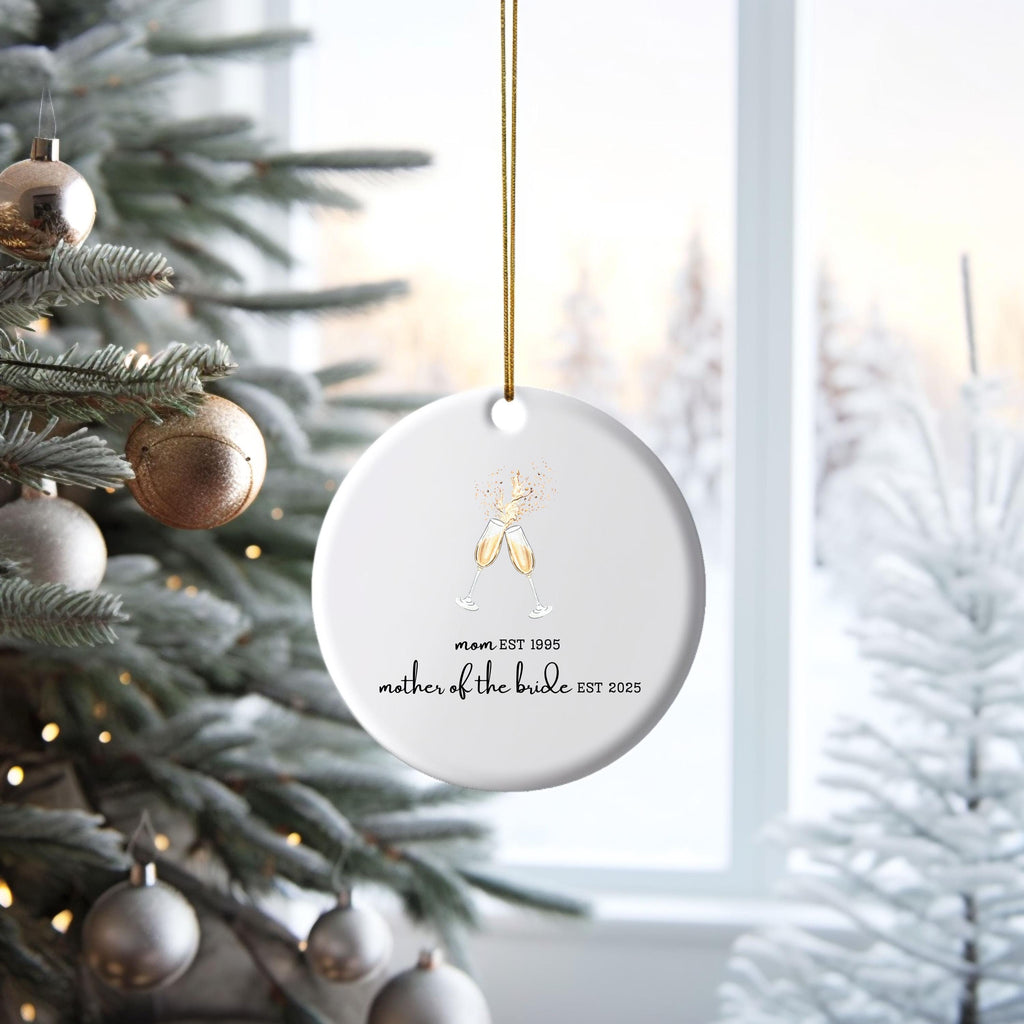 Personalized Gift for Mother of the Bride Custom Ornament Gift for Mom from Bride Gift From Daughter Wedding Keepsake for Mom