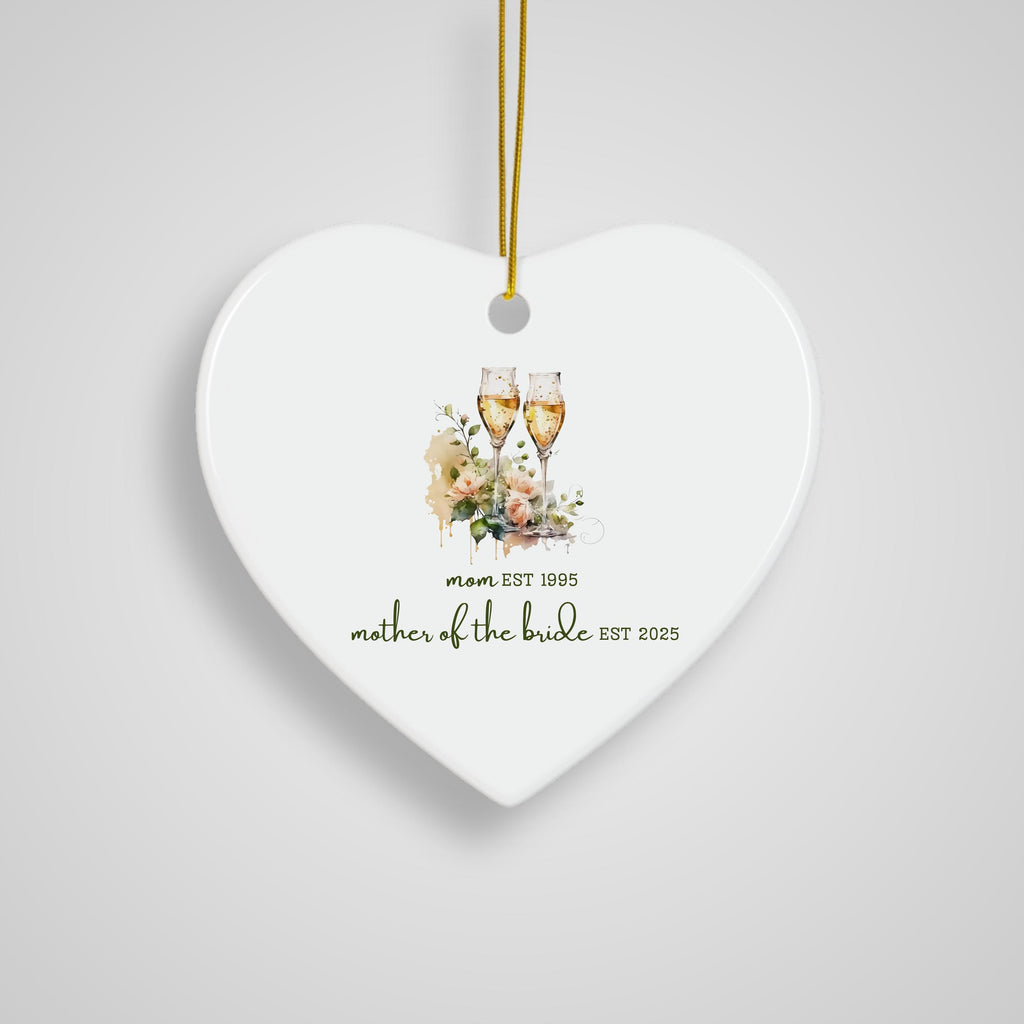 Personalized Gift for Mother of the Bride Custom Ornament Gift for Mom from Bride Gift From Daughter Wedding Keepsake for Mom